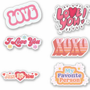 Custom happy ,valentine day, i love you, love,xoxo sticker