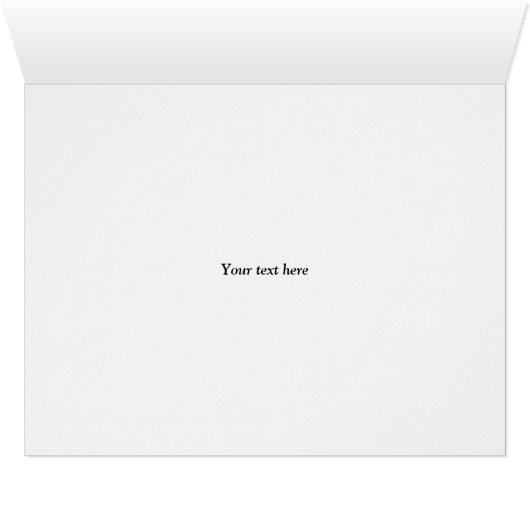 Custom Happy Valentine's Day large greeting card (Inside Horizontal (Bottom))