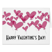 Custom Happy Valentine's Day large greeting card (Front Horizontal)