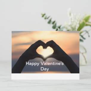 Custom Happy Valentine's Day photo Holiday Card