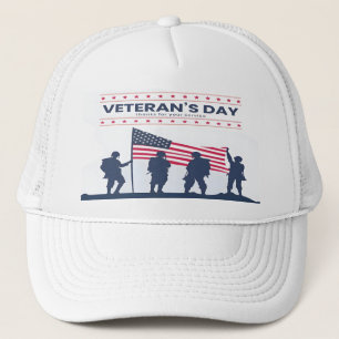 Custom Happy Veterans Day! Thank You Cards 2025 Trucker Hat