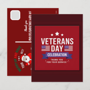 Custom Happy Veterans Day! Thank You Cards Printab