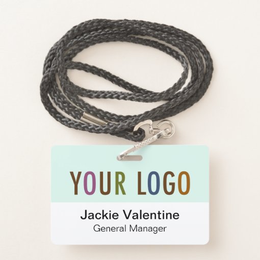 Custom Hard Plastic Name Badge with Lanyard | Zazzle