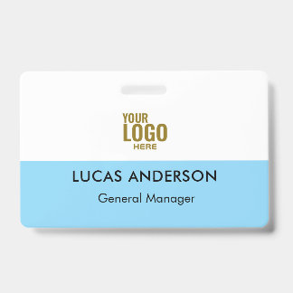 Custom Hard Plastic Name Badge with Metal Clip