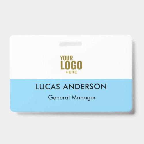 Custom Hard Plastic Name Badge with Metal Clip
