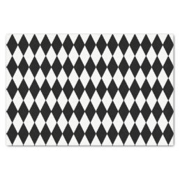 Custom Harlequin Black Diamond Tissue Paper