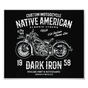 Custom Harley Indian Motorcycle Classic Legend Photo Print