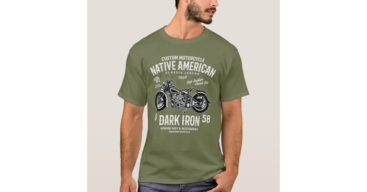 Custom Harley Indian Motorcycle Classic Legend T-Shirt | Zazzle