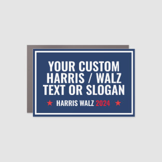 Custom Harris Walz 2024 Campaign Slogan Car Magnet