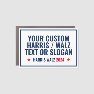 Custom Harris Walz 2024 Campaign Slogan Car Magnet