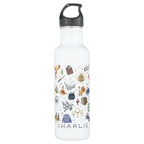 Custom  HARRY POTTER Icons Stainless Steel Water Bottle