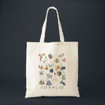 Custom | HARRY POTTER™ Icons Tote Bag<br><div class="desc">Check out this HARRY POTTER™ icon tote. Personalize by adding your child's name!</div>