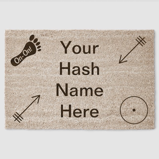 Custom Hash Name Coir Mat (Front)