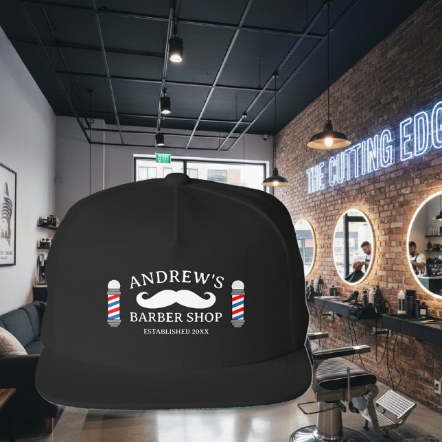 Custom hat for barber shop owner and employees (Barber shop hat)