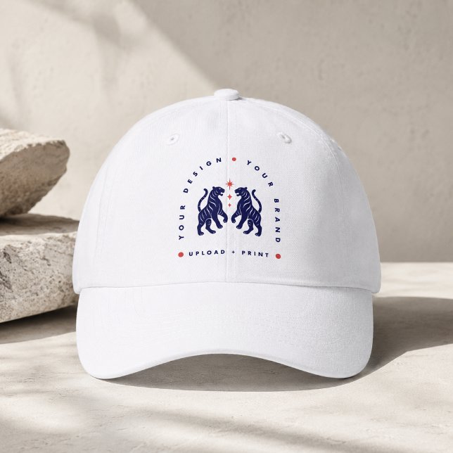 Custom Hat | Your Design Upload Baseball Cap (Upload your artwork and turn this hat into custom merch, team workwear, or a stylish gift)