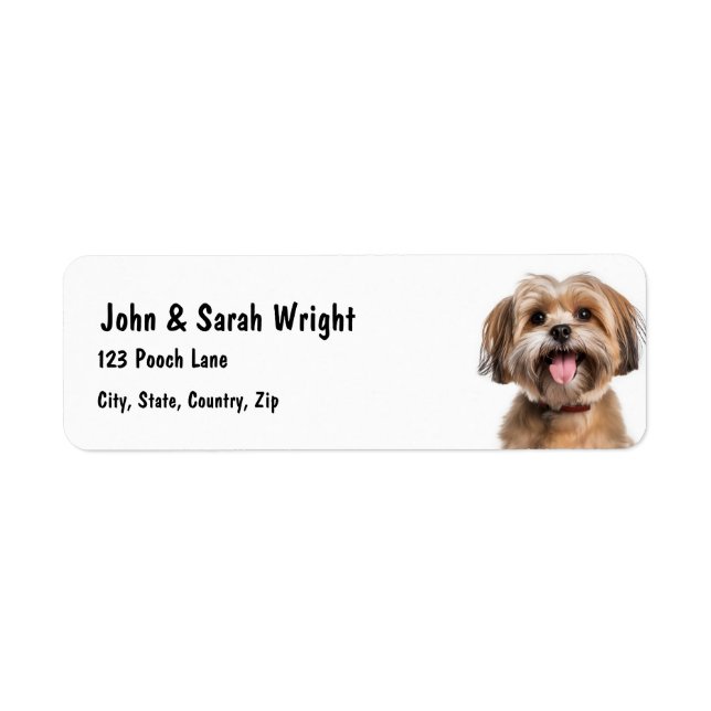 Custom Havanese  Dog Address Label (Front)