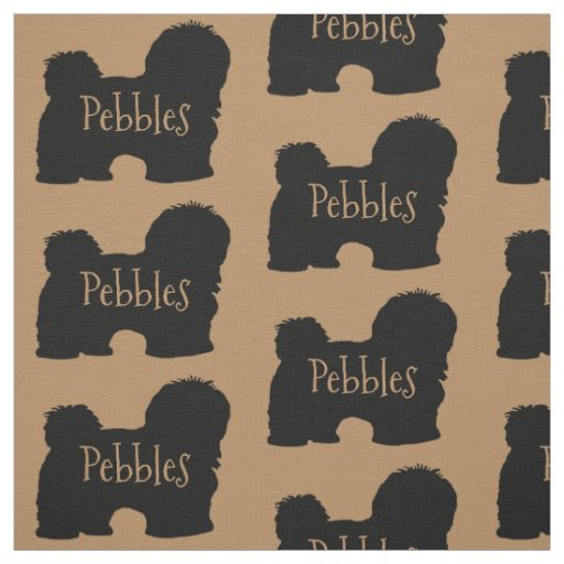 Custom Havanese Dog Fabric