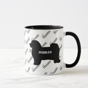 CUSTOM Havanese Dog Silhouette Mug