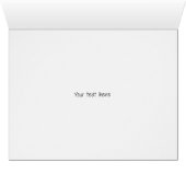 Custom heart arrow Happy Valentine's Day large Cards (Inside Horizontal (Bottom))