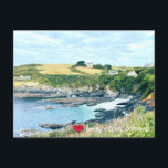 Custom Heart Bessys Cove Penzance Cornwall Photo Holiday Postcard<br><div class="desc">Customizable photos of Cornwall’s beauty, this one of early morning at the picturesque coast at Bessy's Cove, one of the three coves that form Prussia Cove between Perranuthnoe and Praa Sands, made famous by the smuggler Harry Carter, also known as the 'King of Prussia', who lived and operated out of...</div>