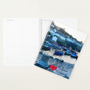 Custom Heart Coverack Harbour Dusk Cornwall Photo Planner