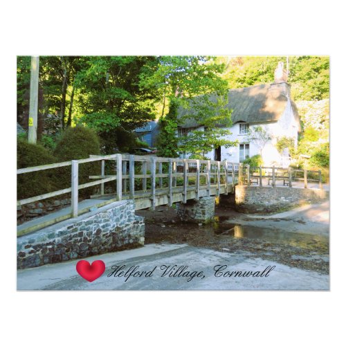 Custom Heart Helford Village Bridge Cornwall Photo