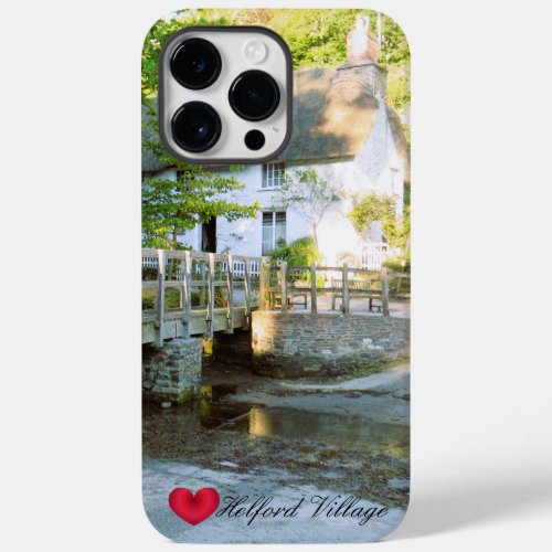 Custom Heart Helford Village Bridge Cornwall Photo Case_Mate iPhone 14 Pro Max Case