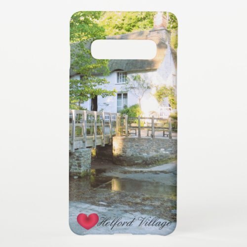 Custom Heart Helford Village Bridge Cornwall Photo Samsung Galaxy S10 Case