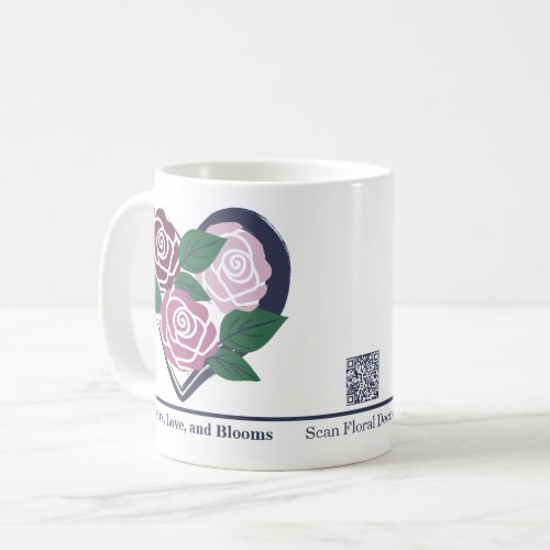 Custom Heart of Roses Florist Merch Mug