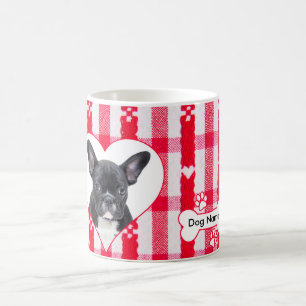 Custom Heart Shaped French Bulldog Coffee Mug 11oz