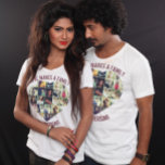 Custom heart Shaped Photo collage template T-Shirt<br><div class="desc">Keep memories alive. Upload your own picture, edit text and photo filter. I love my family, I love my girlfriend, best mom ever, best dad ever ... Personalized template photo collage and text T-Shirt. Easily add your own favorite photos, edit photo filter, t-shirt style, color and font (size, style, color......</div>
