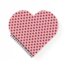 Custom Heart Shaped Spiral Bound Notebook