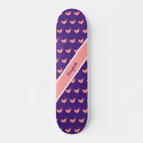 Custom heart skateboard