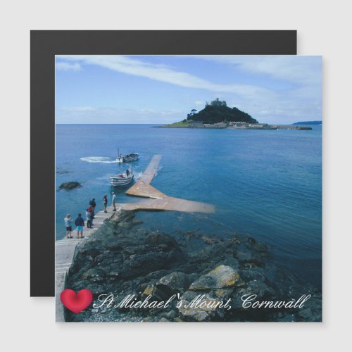 Custom Heart St Michaels Mount Cornwall with Boats