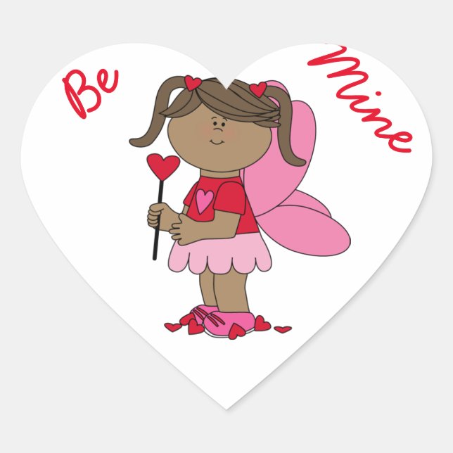 Custom Heart Sticker/Be Mine Sticker (Front)