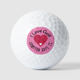 Custom "Heart Swing" Valentine's Day Golf Ball