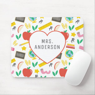 Custom Heart Teacher Appreciation Mouse Pad