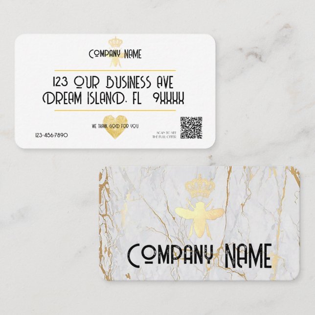 Custom HEART Thank GOD For YOU Small Business Logo Card (Front/Back)