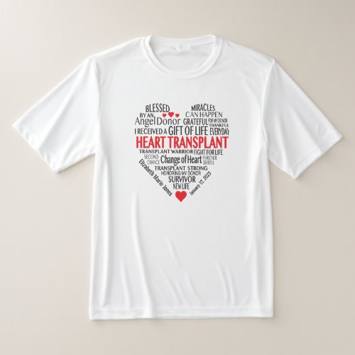 Custom Heart Transplant Donor Recognition T_Shirt