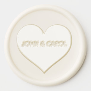 CUSTOM HEART WEDDING WAX SEAL SEALS STICKER