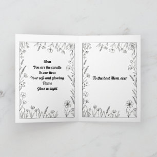 Custom Heartfelt Mother's Day Poem Card