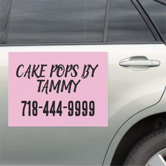 CUSTOM hearts big car magnet (In Situ)