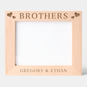 Custom Hearts Brothers Engraved Frames