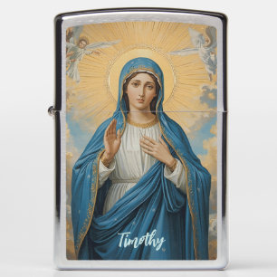 Custom Heavenly Virgin Mary Zippo Lighter