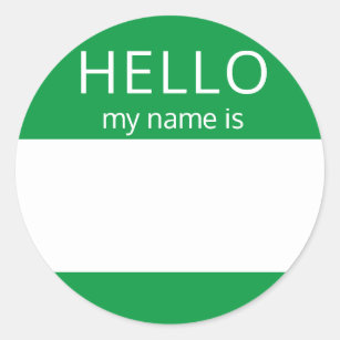 Hello My Name Is Stickers Zazzle Hello My Name Is Stickers Zazzle
