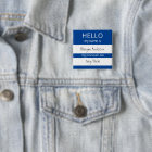 Custom HELLO My Name Pronouns Is Badge