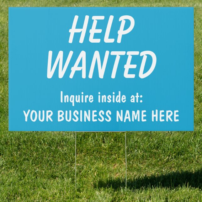 Custom Help Wanted Sign (Insitu)