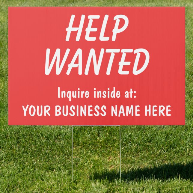 Custom Help Wanted Sign (Insitu)
