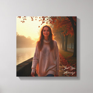 Custom Her Portrait – A Special Gift for Her Canvas Print