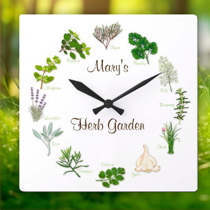 Custom Herb Garden Clock